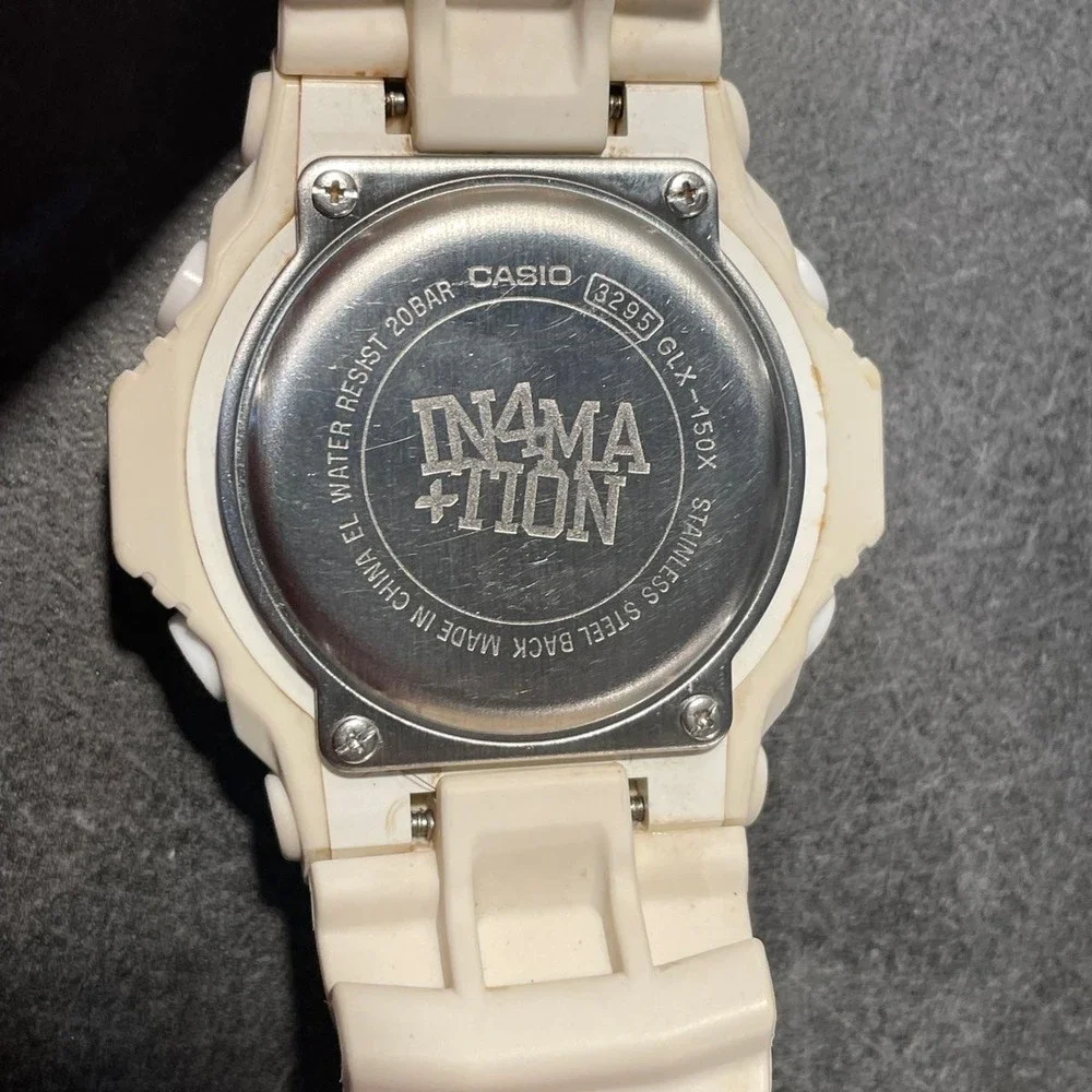 Rare Limited White G-Shock G -Lide IN4MATION COLLAB Model GLX-150X